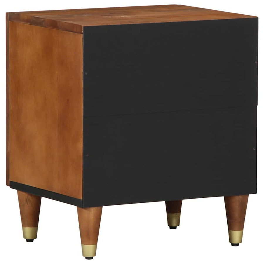 Nachtkastje met Deur 2 pcs Honingbruin 40 x 33 x 46 cm