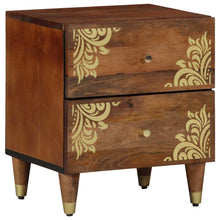 Nachtkastje Honingbruin 40 x 33 x 46 cm Massief Mango Hout