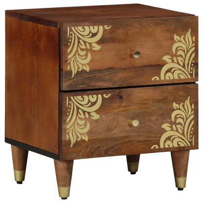 Nachtkastje Honingbruin 40 x 33 x 46 cm Massief Mango Hout