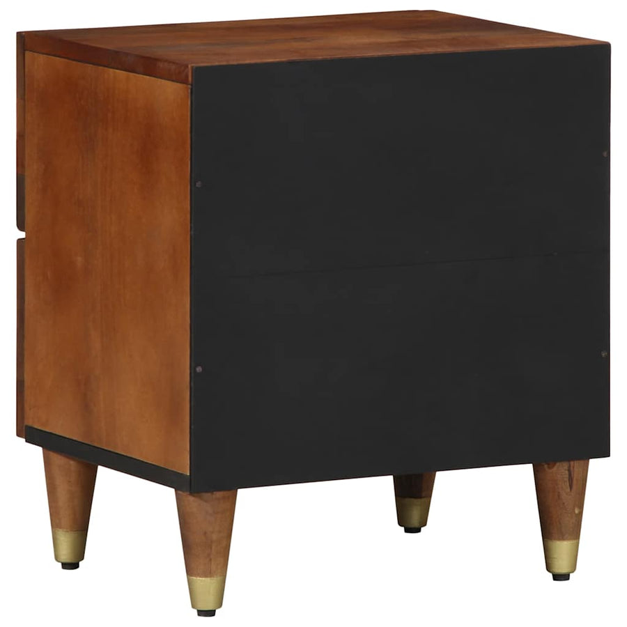 Nachtkastje met lade 2 pcs Honingbruin 40 x 33 x 46 cm