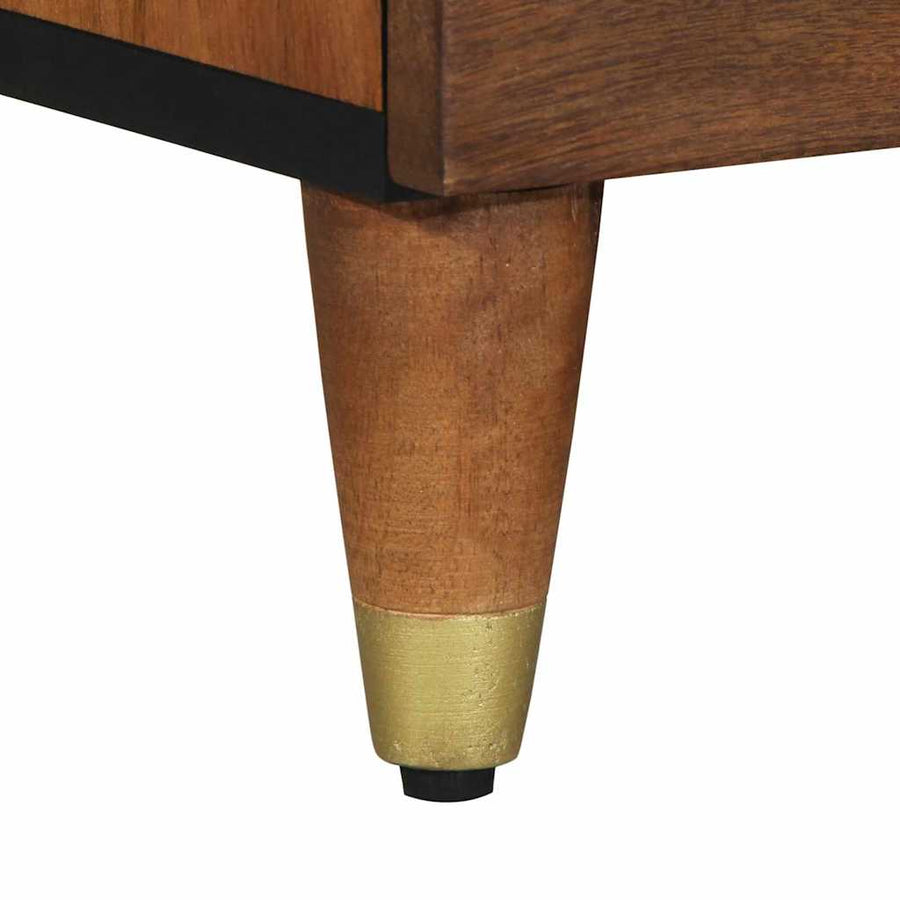 TV-kast met lade Honingbruin 70 x 33 x 46 cm Massief Mango Hout
