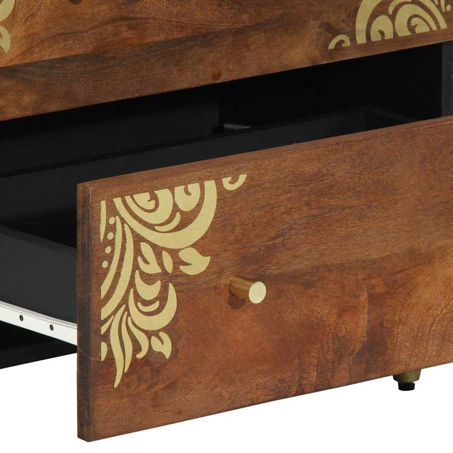 Dressoir Bruin 60 x 33 x 75 cm Massief Mango Hout