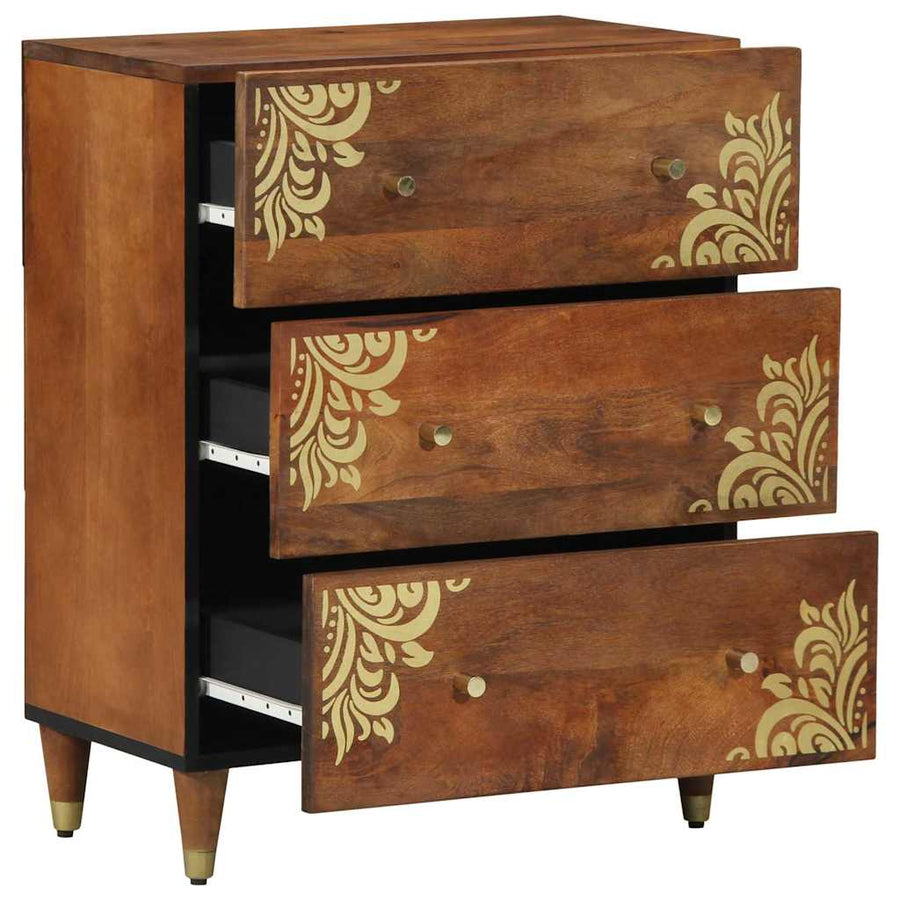 Dressoir Bruin 60 x 33 x 75 cm Massief Mango Hout