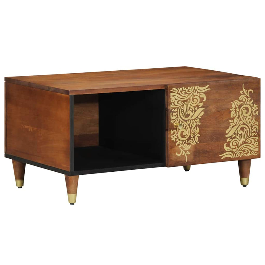 Salontafel Honingbruin 80 x 50 x 40 cm Massief Mango Hout