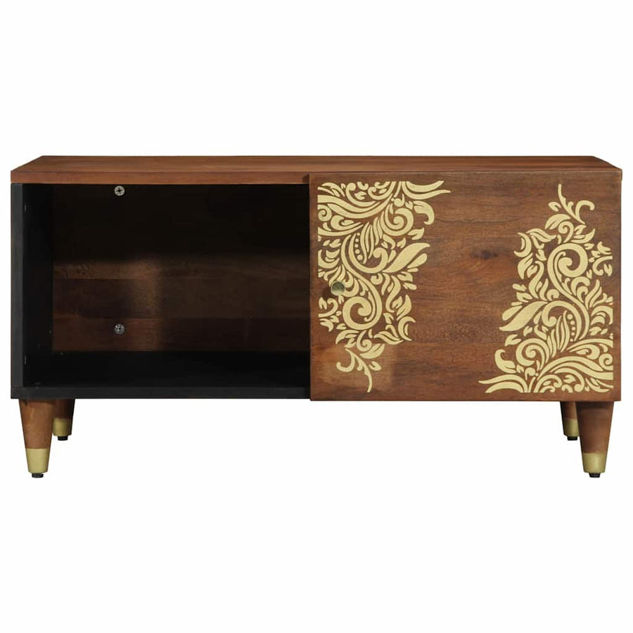 Salontafel Honingbruin 80 x 50 x 40 cm Massief Mango Hout