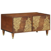 Salontafel 80x50x40 cm massief mangohout honingbruin