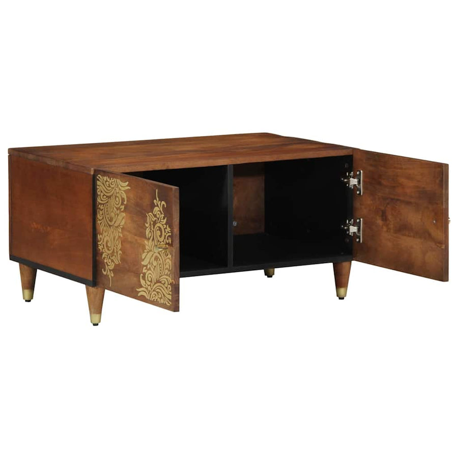 Salontafel Honingbruin 80 x 50 x 40 cm Massief Mango Hout