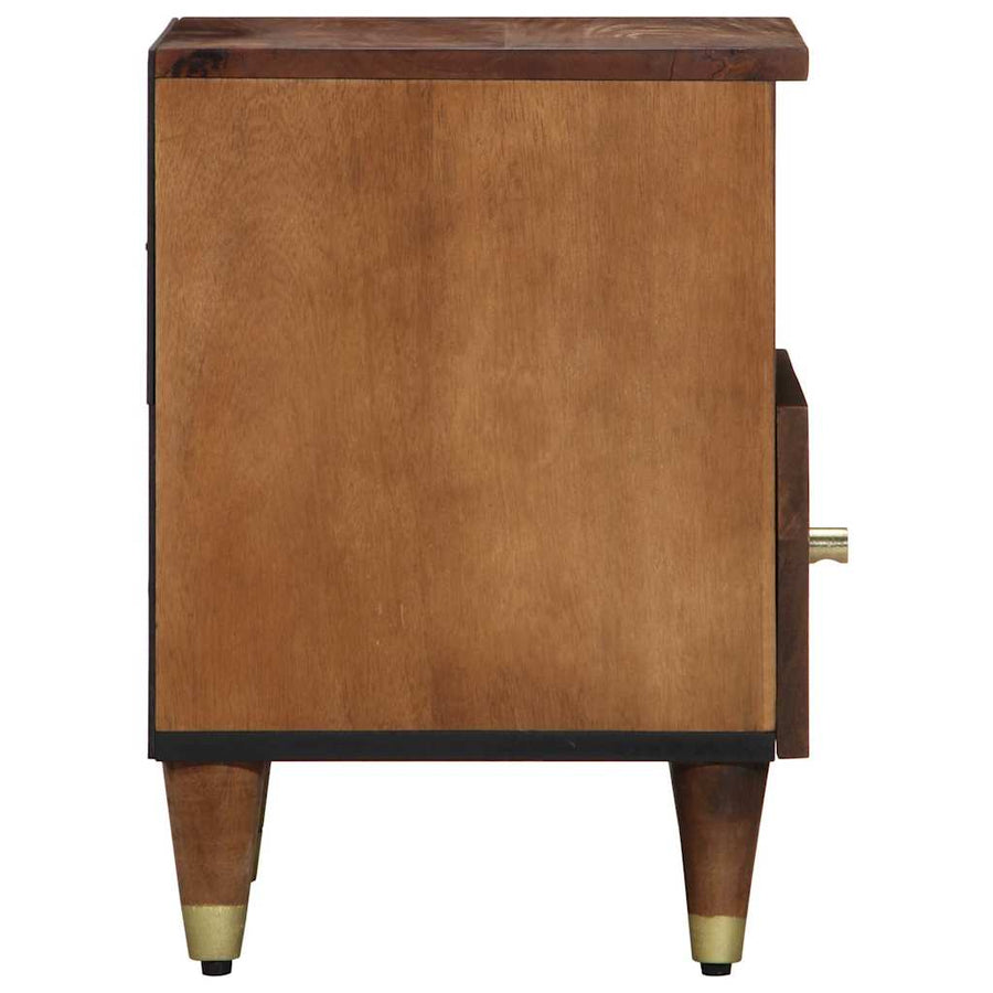 Nachtkastje Honingbruin 40 x 33 x 46 cm Massief Mango Hout