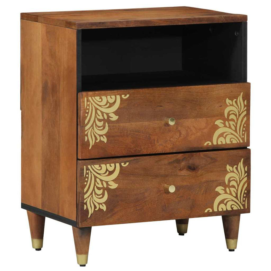 Nachtkastje Honingbruin 50 x 33 x 62 cm Massief Mango Hout
