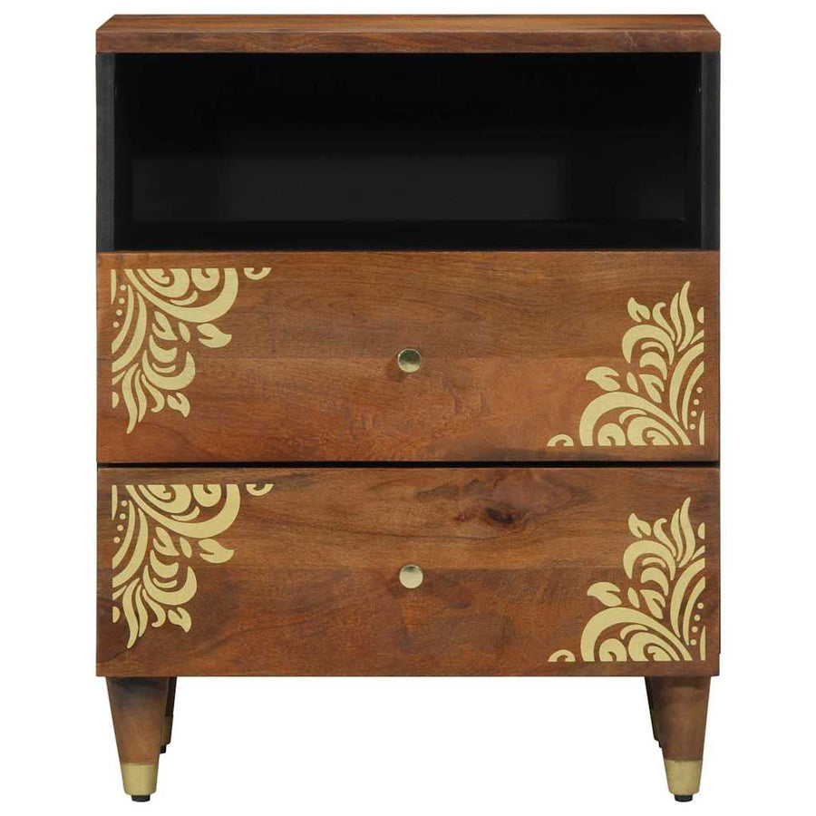 Nachtkastje Honingbruin 50 x 33 x 62 cm Massief Mango Hout