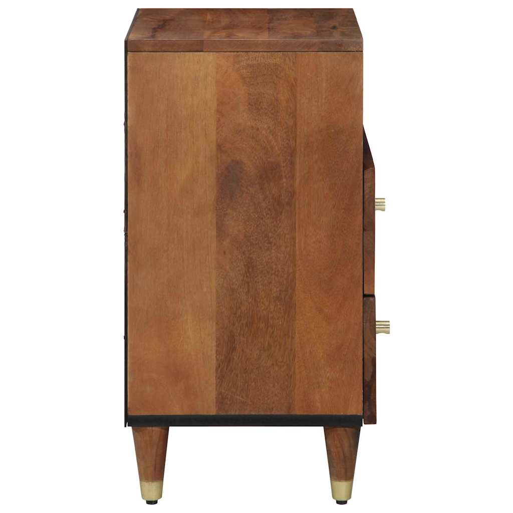 Nachtkastje Honingbruin 50 x 33 x 62 cm Massief Mango Hout