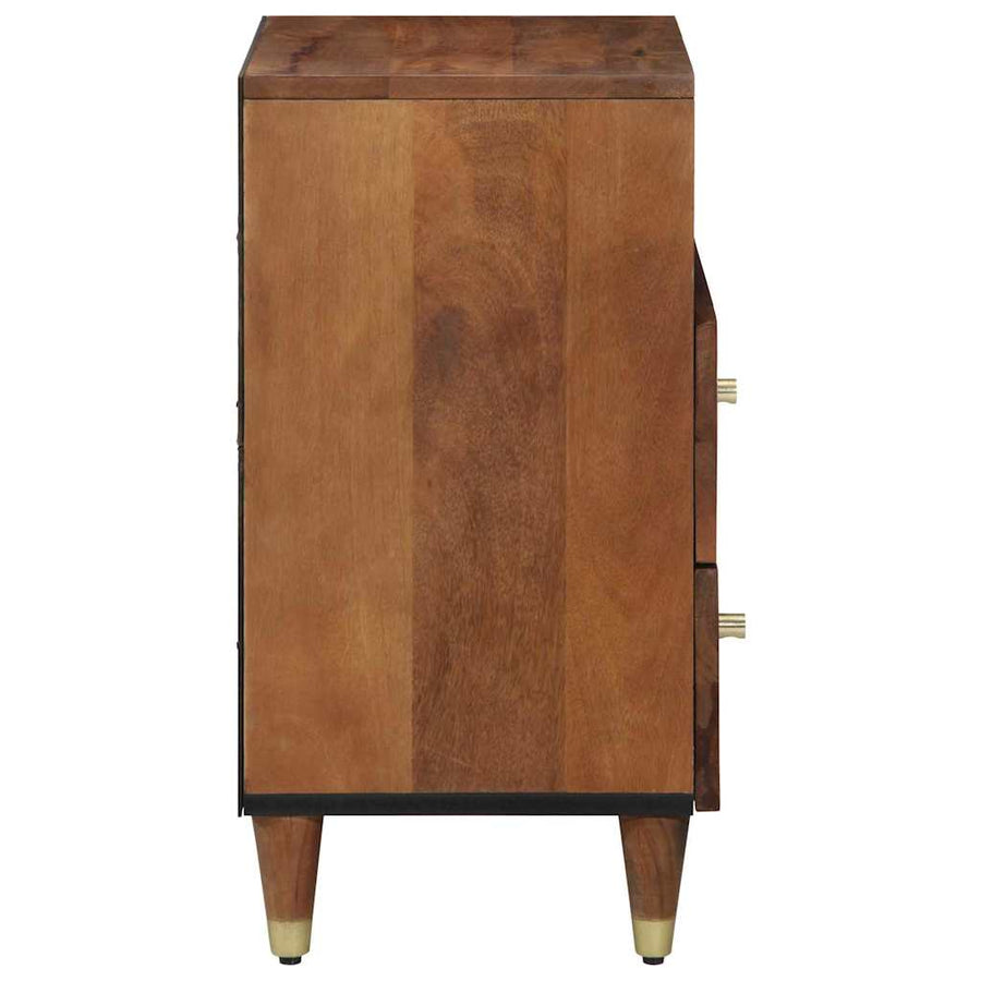 Nachtkastje Honingbruin 50 x 33 x 62 cm Massief Mango Hout
