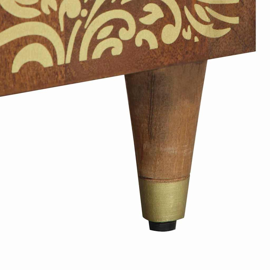 Nachtkastje met Deur met lade Honingbruin 50 x 33 x 60 cm