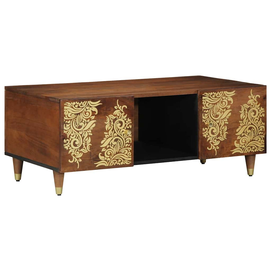 Salontafel Honingbruin 100 x 54 x 40 cm Massief Mango Hout