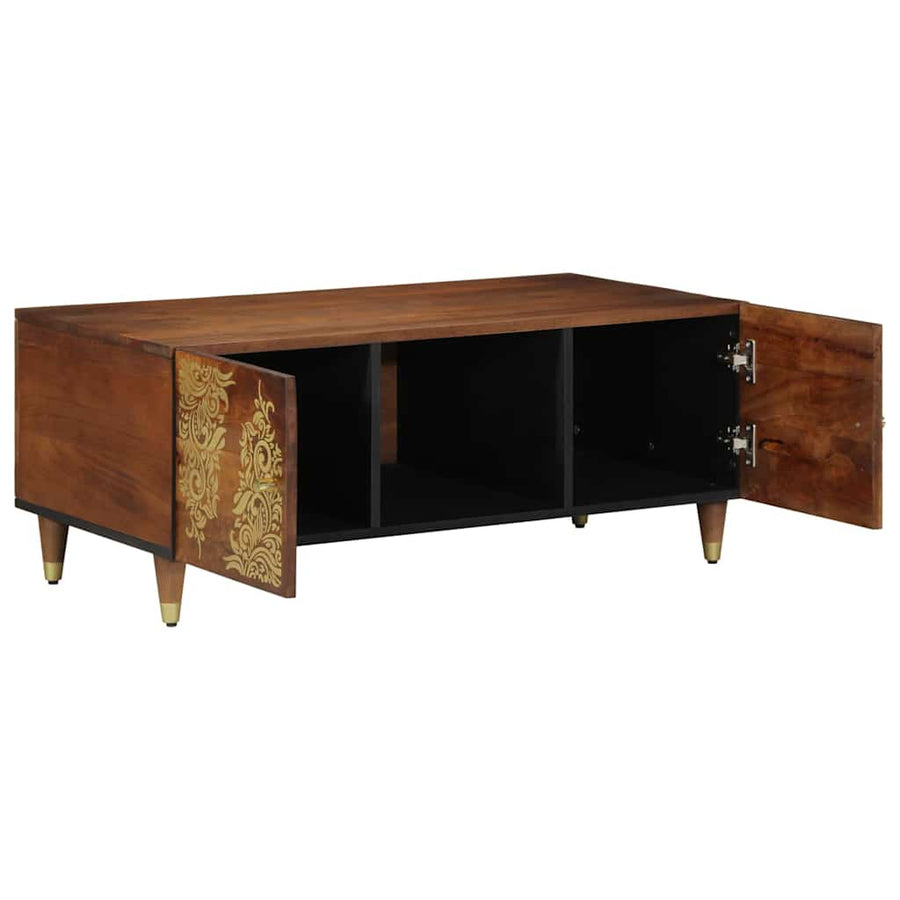 Salontafel Honingbruin 100 x 54 x 40 cm Massief Mango Hout