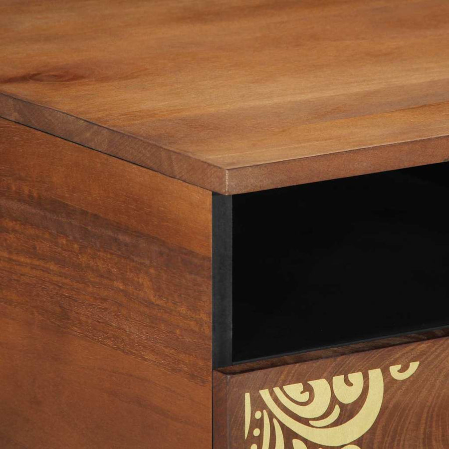 Salontafel Honingbruin 80 x 54 x 40 cm Massief Mango Hout