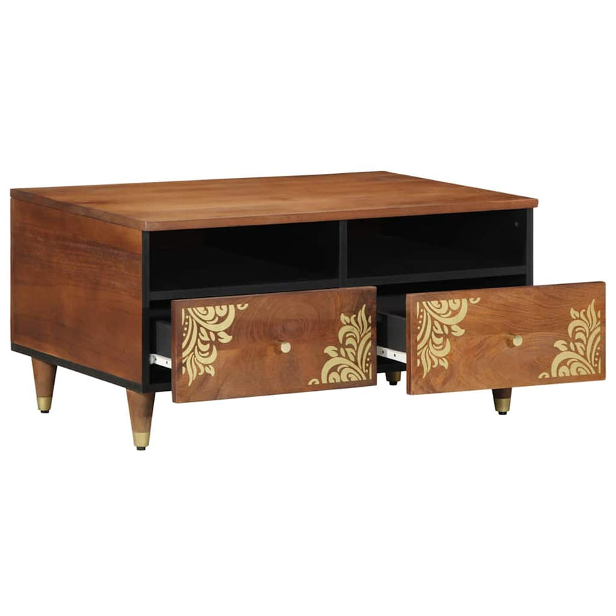 Salontafel Honingbruin 80 x 54 x 40 cm Massief Mango Hout