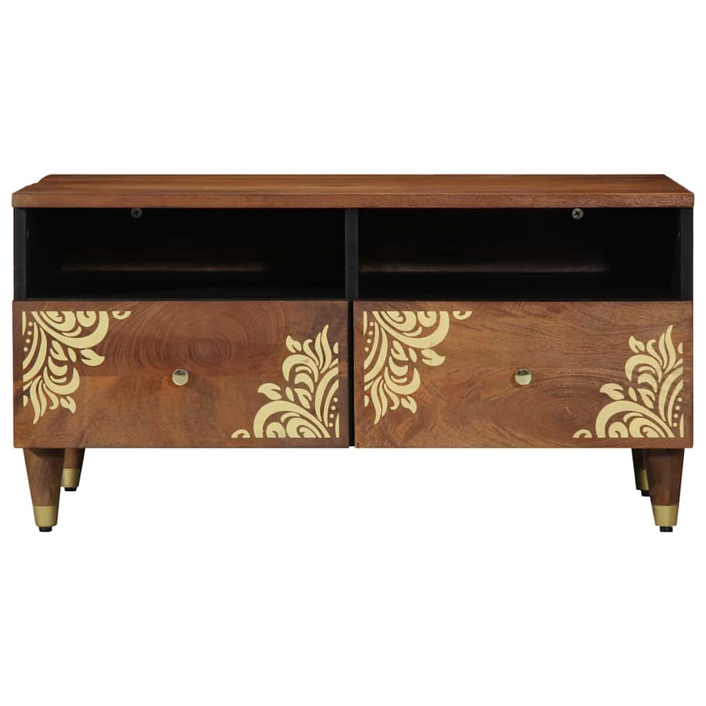 Salontafel Honingbruin 80 x 54 x 40 cm Massief Mango Hout