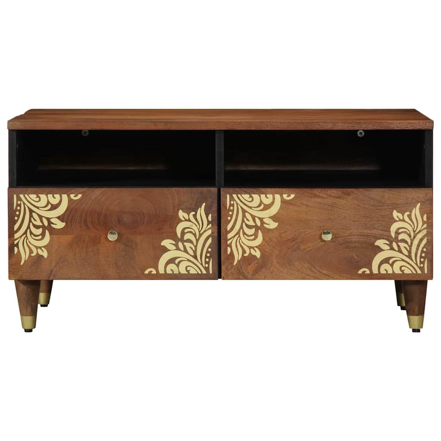 Salontafel Honingbruin 80 x 54 x 40 cm Massief Mango Hout