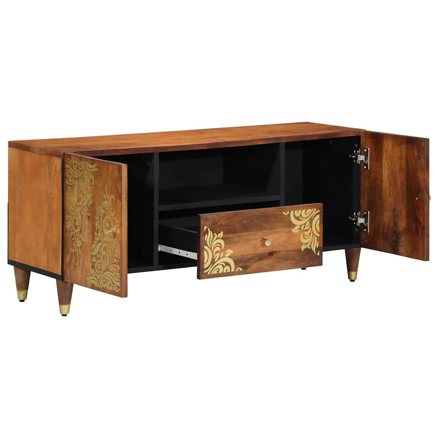 TV-kast Honingbruin 105 x 33 x 46 cm Massief Mango Hout