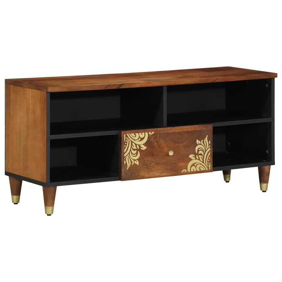 TV-kast Honingbruin 100 x 33 x 46 cm Massief Mango Hout