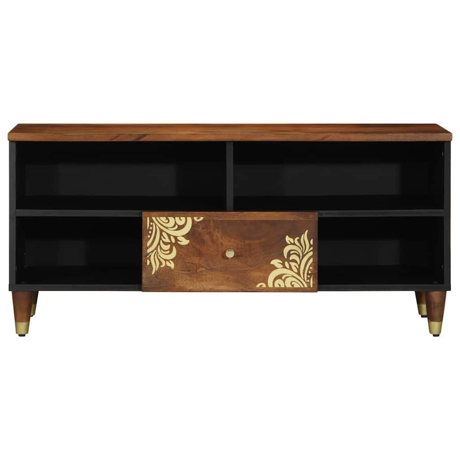 TV-kast Honingbruin 100 x 33 x 46 cm Massief Mango Hout