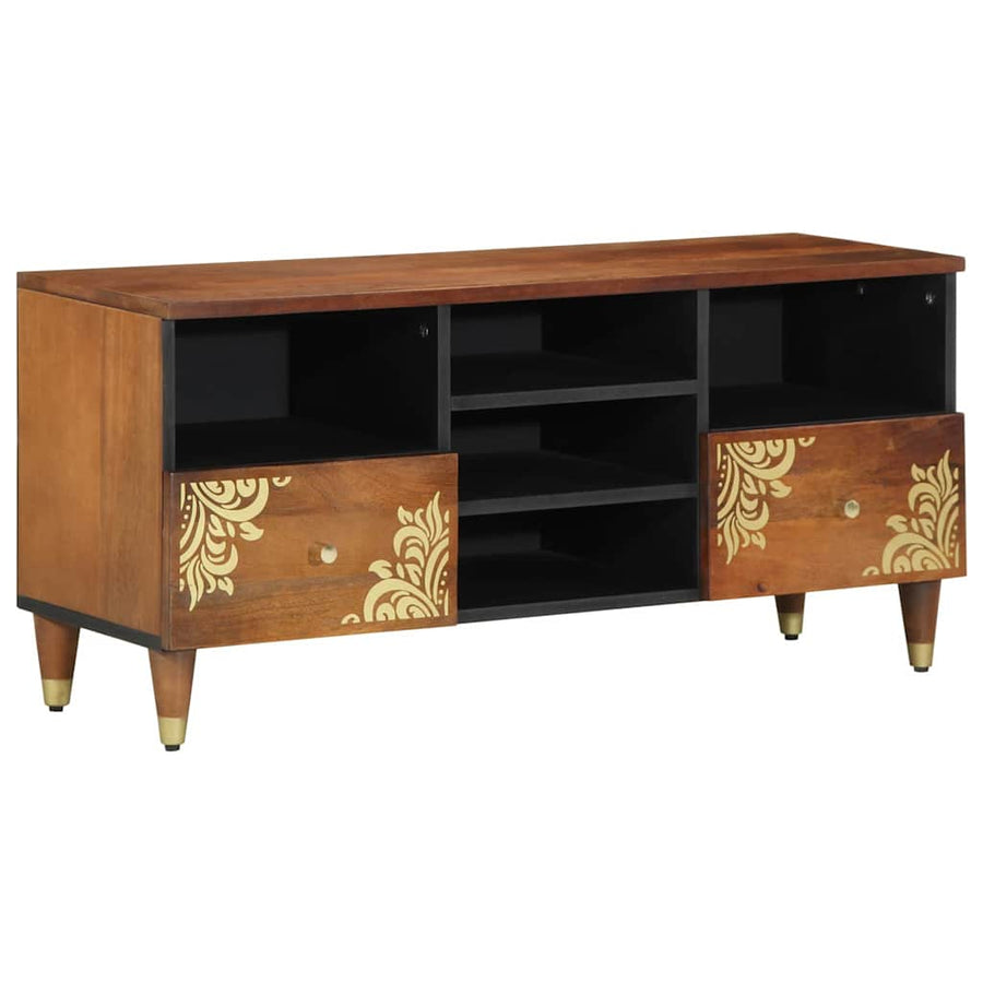 TV-kast Honingbruin 100 x 33 x 46 cm Massief Mango Hout