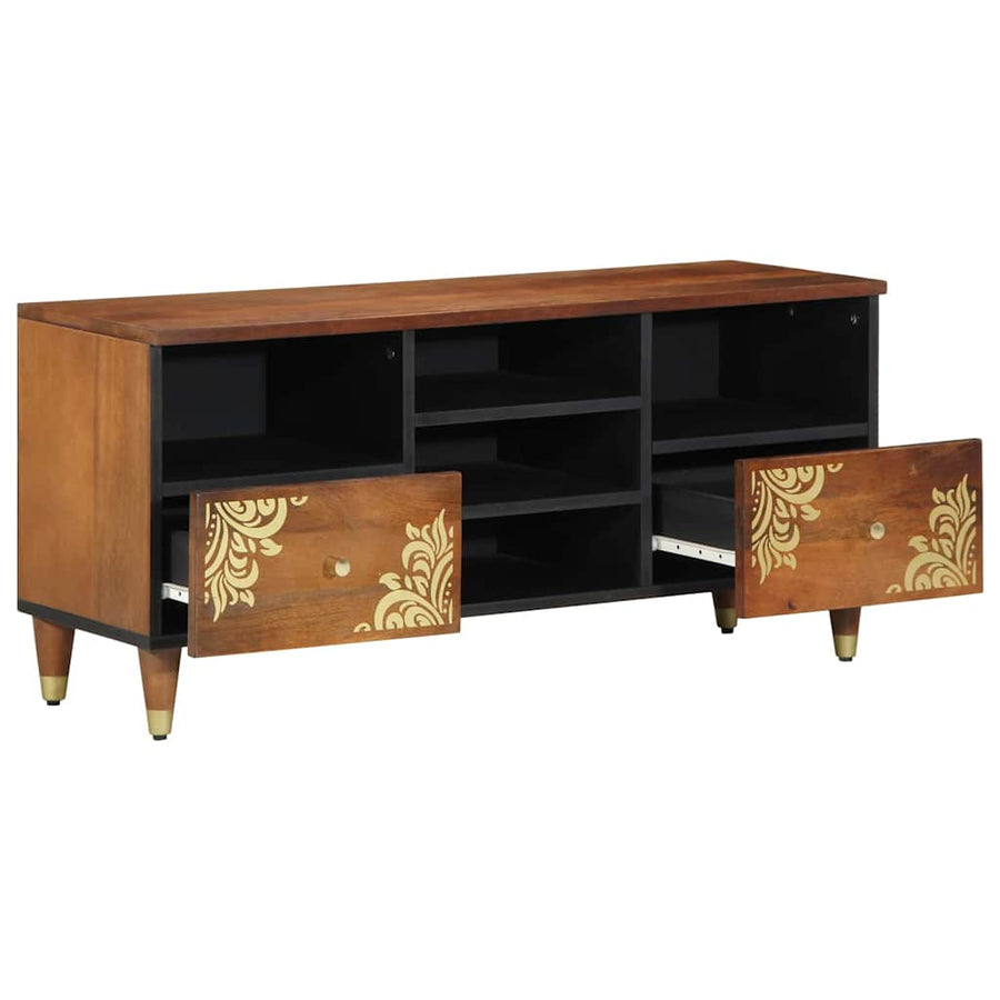 TV-kast Honingbruin 100 x 33 x 46 cm Massief Mango Hout