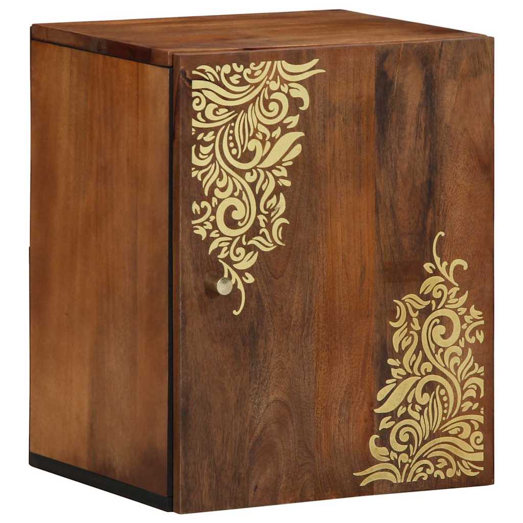 Wandkast Honingbruin 38 x 33 x 48 cm Massief Mango Hout