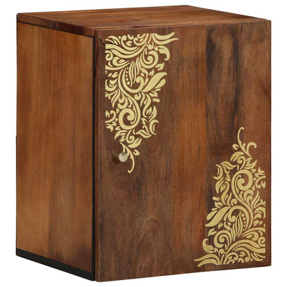 Wandkast Honingbruin 38 x 33 x 48 cm Massief Mango Hout