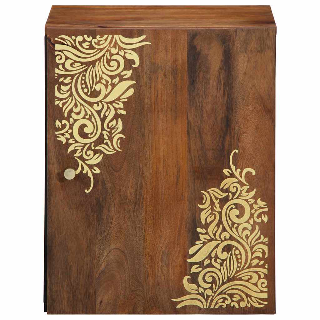 Wandkast Honingbruin 38 x 33 x 48 cm Massief Mango Hout