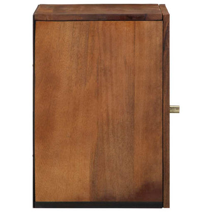 Wandkast Honingbruin 38 x 33 x 48 cm Massief Mango Hout