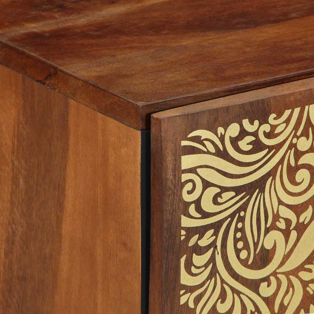 Badkamerkast 38 X 33 X 58 Cm Massief Mango Hout Honingbruin
