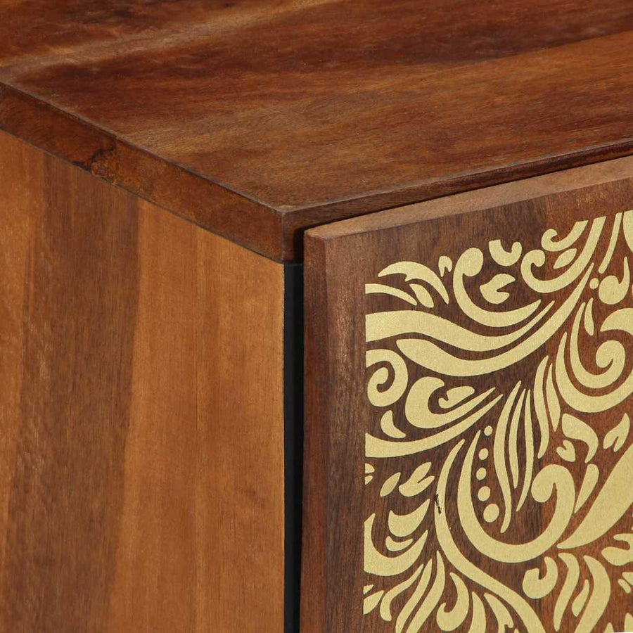 Badkamerkast 38 X 33 X 58 Cm Massief Mango Hout Honingbruin