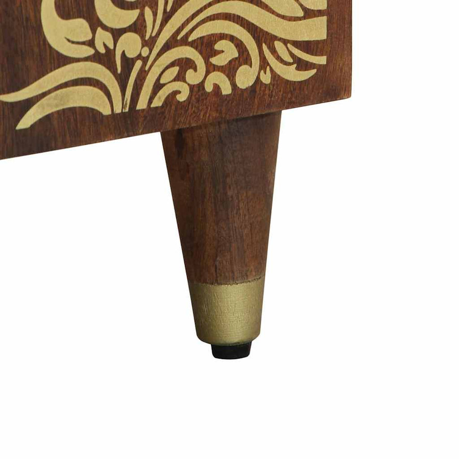 Badkamerkast 38 X 33 X 58 Cm Massief Mango Hout Honingbruin