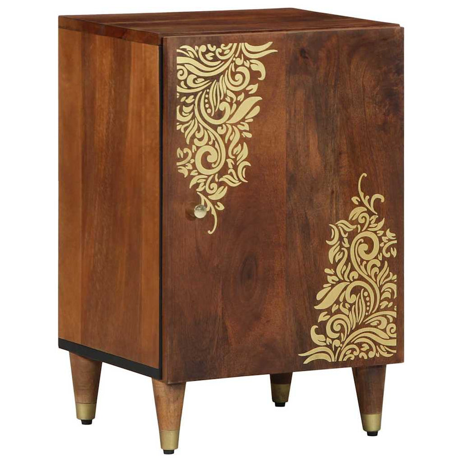 Badkamerkast 38 X 33 X 58 Cm Massief Mango Hout Honingbruin