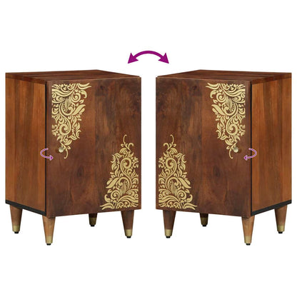 Badkamerkast 38 X 33 X 58 Cm Massief Mango Hout Honingbruin