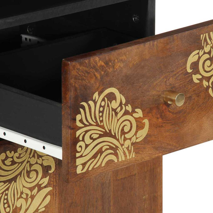 Badkamerkast Honingbruin 38 x 33 x 160 cm Massief Mango Hout