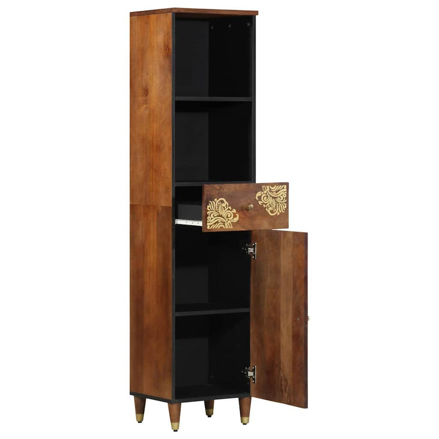 Badkamerkast Honingbruin 38 x 33 x 160 cm Massief Mango Hout