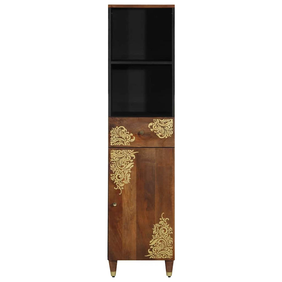 Badkamerkast Honingbruin 38 x 33 x 160 cm Massief Mango Hout