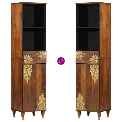 Badkamerkast Honingbruin 38 x 33 x 160 cm Massief Mango Hout