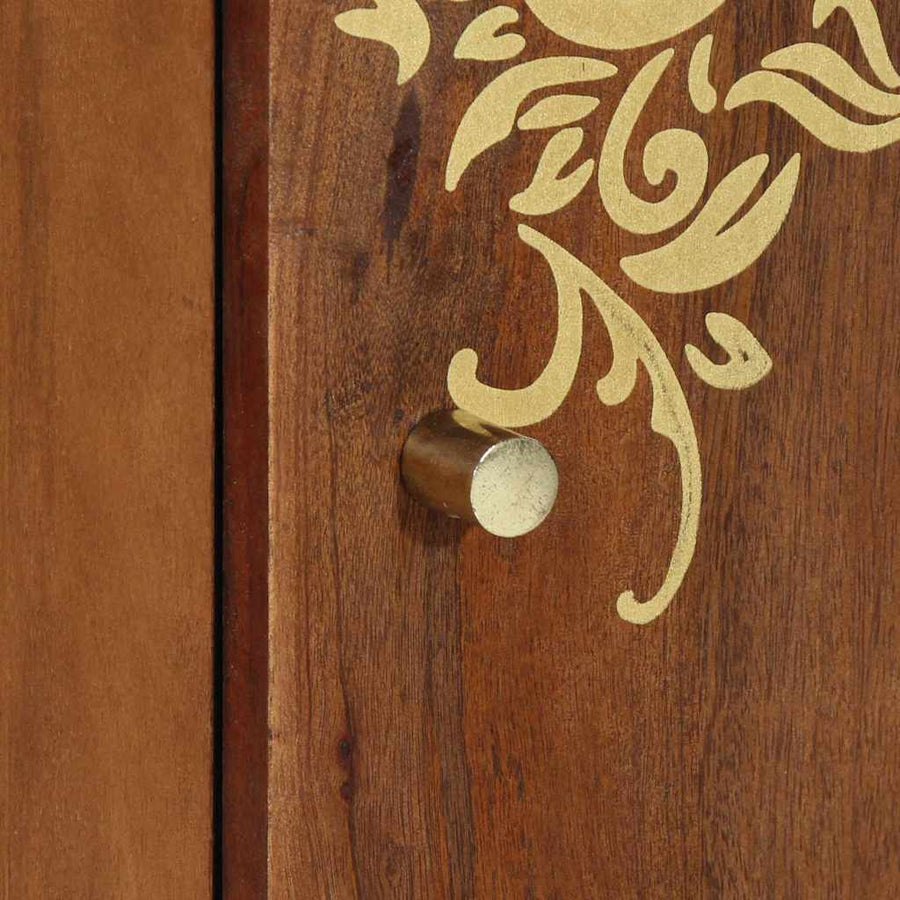 Dressoir met plank Bruin 40 x 33 x 75 cm Massief Mango Hout