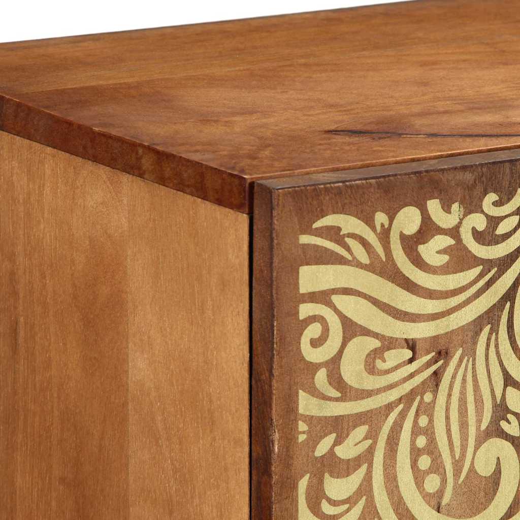 Dressoir met plank Bruin 90 x 33 x 75 cm Massief Mango Hout