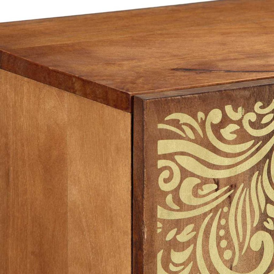Dressoir met plank Bruin 90 x 33 x 75 cm Massief Mango Hout