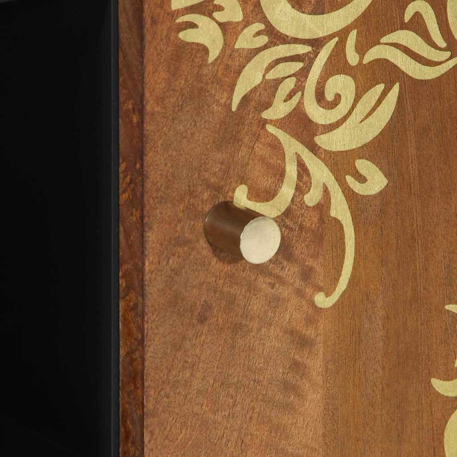 Dressoir met plank Bruin 90 x 33 x 75 cm Massief Mango Hout