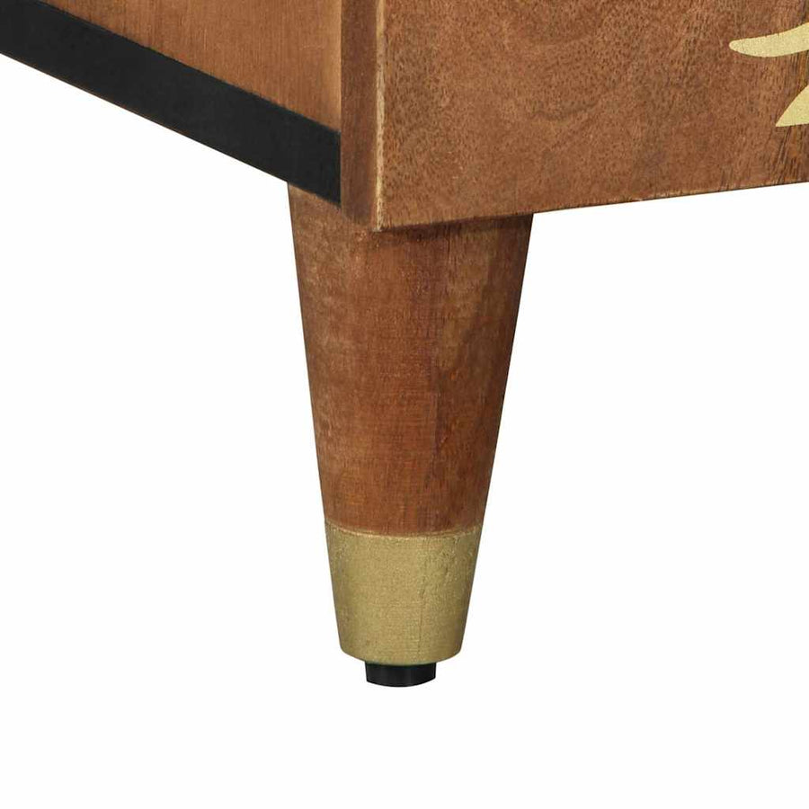 Dressoir met plank Bruin 90 x 33 x 75 cm Massief Mango Hout