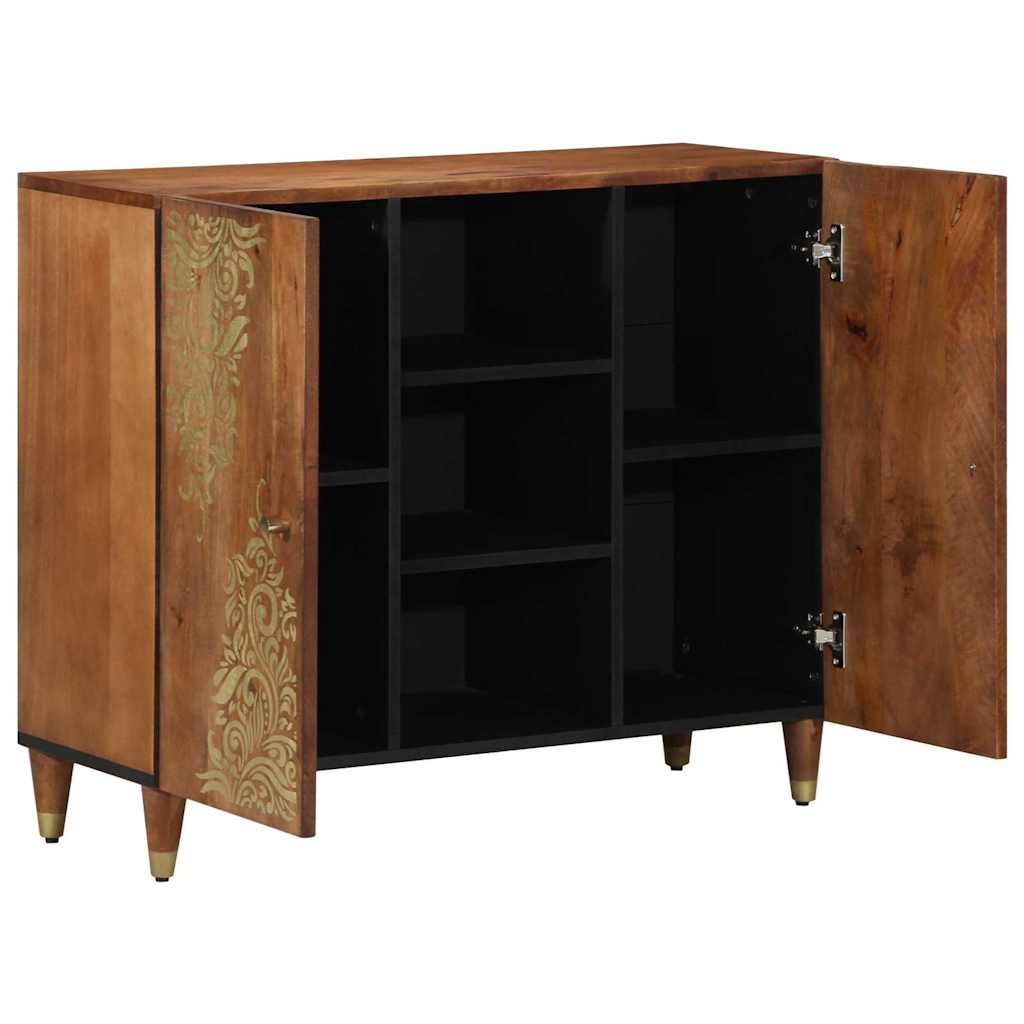 Dressoir met plank Bruin 90 x 33 x 75 cm Massief Mango Hout