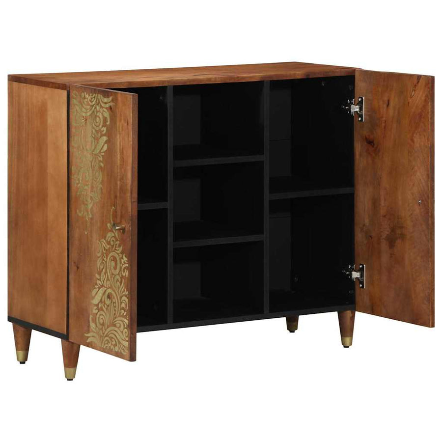 Dressoir met plank Bruin 90 x 33 x 75 cm Massief Mango Hout