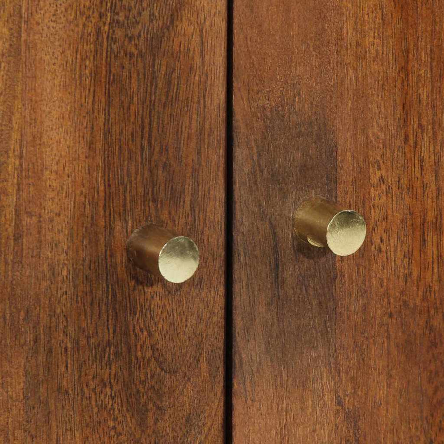 Hoge kast met lade Bruin 60 x 33 x 100 cm Massief Mango Hout