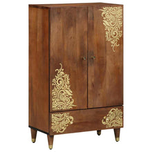 Hoge kast met lade Bruin 60 x 33 x 100 cm Massief Mango Hout